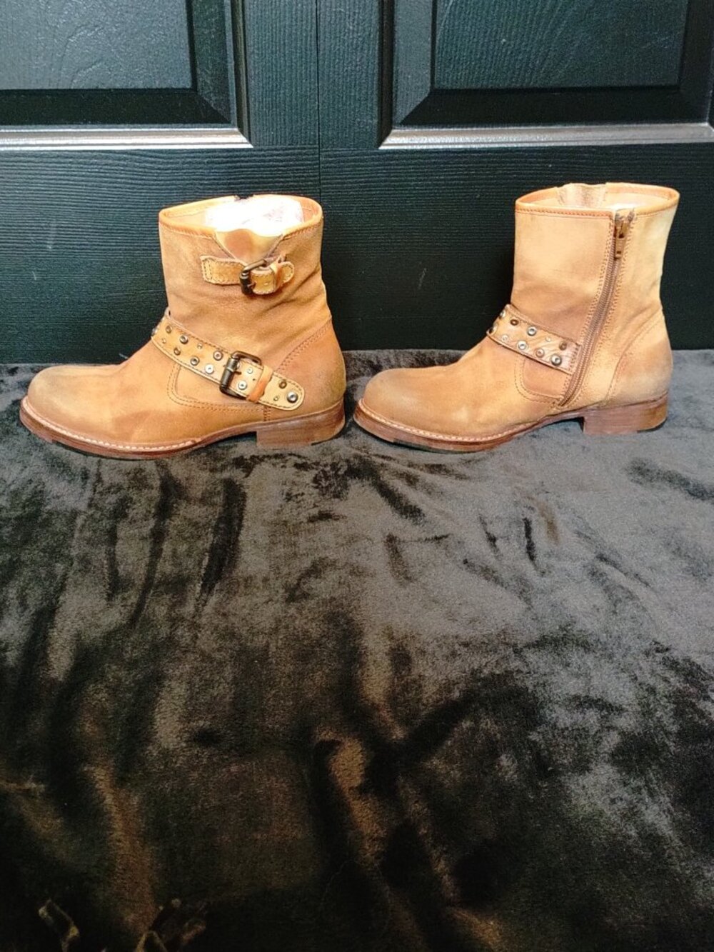 Vintage Foundry Co. Miriam Studded Leather Combat Boots
